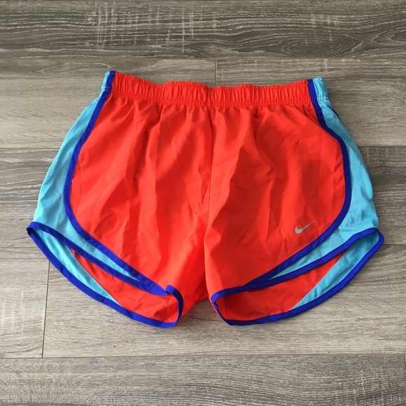 Nike Pants - Nike Orange Blue Dri-Fit Tempo Running Shorts Med.